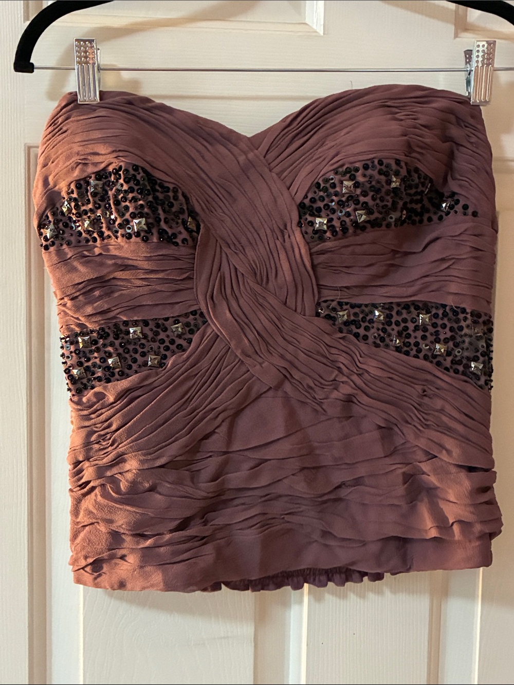 VTG BEBE SILK BUSTIER